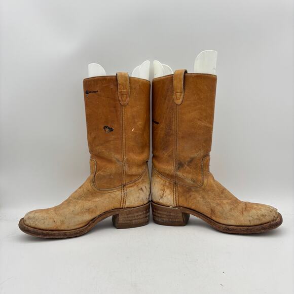 Vintage Texas Brand Campus Boots Men\'s 9.5D M 63 Western Workwear main image 11